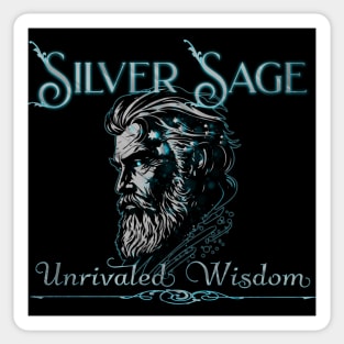 Silver Sage Unrivaled Wisdom Male Sticker